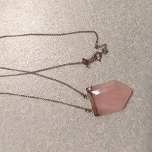 Rose quartz necklace